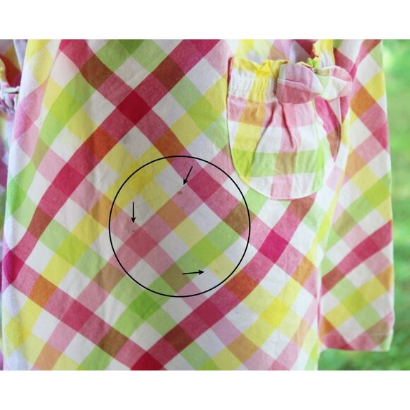 Gymboree Pretty Lady Dress Pink Yellow Plaid Halter Party Summer Lemonade - Picture 5 of 9